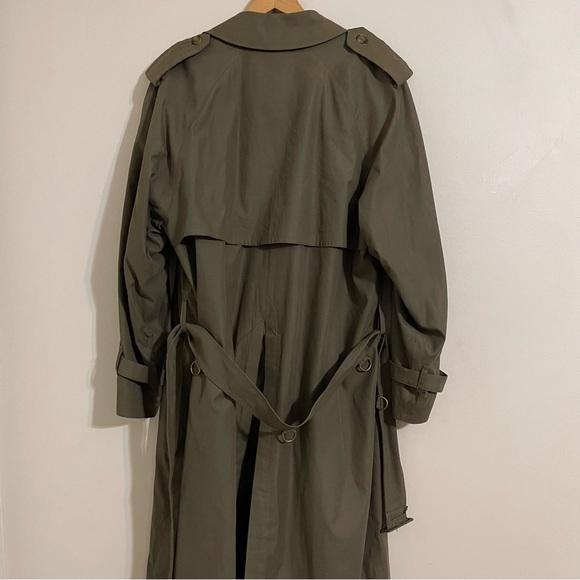 80s vintage Burberry Belted Trench large - Picture 8 of 14